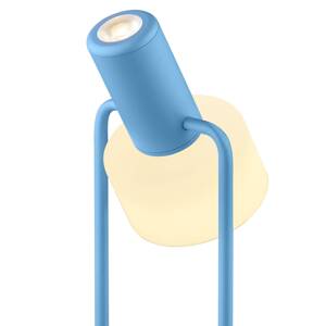 Stolná LED lampa Banji, pastelová modrá, výška 37 cm, dotykový stmievač