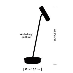 Stolná lampa Tom Pro LED, čierna, výška 47 cm, CCT, stmievač