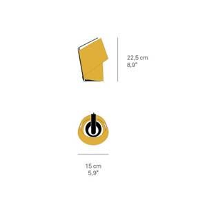 LZF Stolná lampa Tiny, prírodné čerešňové drevo, výška 22,5 cm