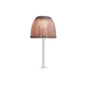 Bover LED stolová lampa Atticus, prírodná biela/béžová, výška 50 cm