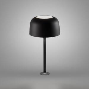 Bover LED stolové svietidlo Bol, matná čierna, výška 33 cm