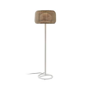 Bover terasová lampa Fora P, prírodná biela/béžová, výška 165 cm,