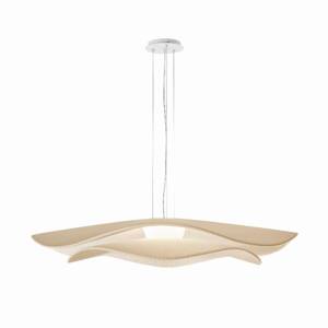 Bover LED závesná lampa Mediterránia S/105.2, biela/krémová farba