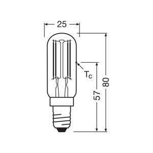 OSRAM LED žiarovka Special T E14 6,5W Filament 827 číra