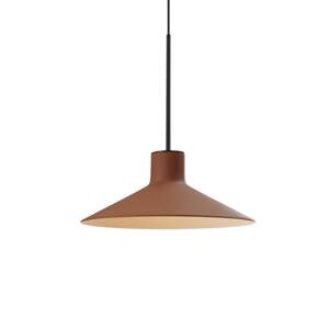 Bover LED závesné svietidlo Platet, čierna/terakota