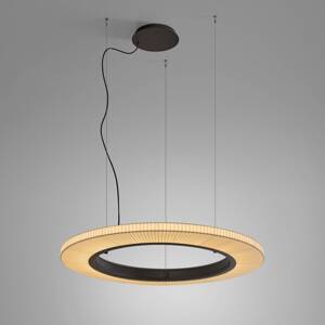 Bover LED závesné svietidlo Roda S/90, hnedá/krémová farba, 1-10V