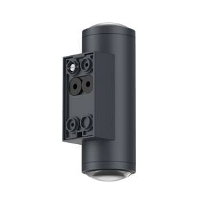 LED vonkajšie nástenné svietidlo 5155, 2 x 4 W, hore & dole, grafit, hliník