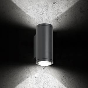 LED vonkajšie nástenné svietidlo 5156, 2 x 9 W, hore & dole, grafit, hliník