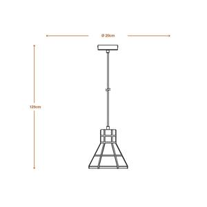 Závesné svietidlo LEDVANCE Concrete Bim, betón, tmavosivá
