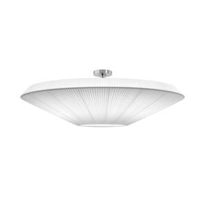 Stropné svietidlo Bover Siam 120, výška 36 cm, nikel/biela