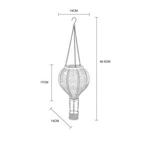 LED solárne svetlo 36136B Teplovzdušný balón, farebný, plast