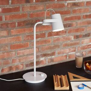 HÜBSCH Ardent stolová lampa, svetlosivá, železo, E14, výška 54 cm