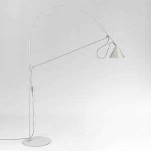 midgard LED stojacia lampa AYNO L, sivá/sivá, 3 000 K, 166 cm