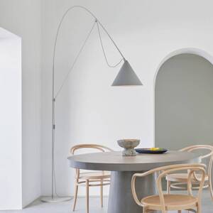 midgard LED stojacia lampa AYNO XL, sivá/sivá, 3 000 K, 290 cm