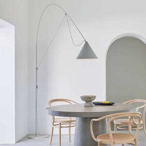 midgard LED stojacia lampa AYNO XL, sivá/sivá, 4 000 K, 290 cm