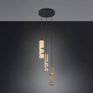 Závesná lampa Stream, viacfarebná, Ø 28 cm, 3 svetlá, kov, GU10