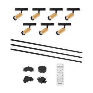 Lumaro track system, reflektory, 7 svetiel, zlaté, Ø4cm,48V,stmievateľné