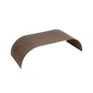 Podnos AYTM Curva, farba orech, 62 x 25 x 16 cm, drevo