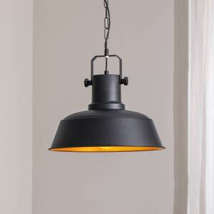 Závesné svetlo Orema, čierne, Ø 40 cm, kov, E27