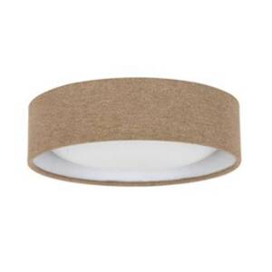 Stropné svietidlo Beacon Uno, béžová farba, textil, Ø 25 cm, GX53