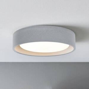 Stropné svietidlo Beacon Uno, sivé, betón, Ø 27 cm, GX53