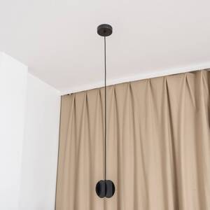 Závesné svetlo GAMBIT, čierne, Ø 10 cm, kov, GU10 LED