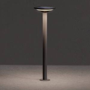 KLEWE Keope LED solárne hojdacie svetlo, antracitová farba, výška 80 cm, IP65