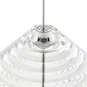 Tom Dixon LED závesné svietidlo Press Cone, Ø 34 cm, transparentná