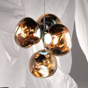 Tom Dixon LED luster Melt Chandelier, zlatý