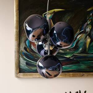 Tom Dixon LED závesné svietidlo Melt Chandelier Mini, dymovo šedá