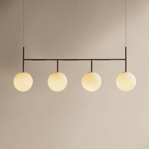 Audo, TR Bulb Frame, závesné svietidlo, 4-pl. svetlá, oceľovo sivá/biela