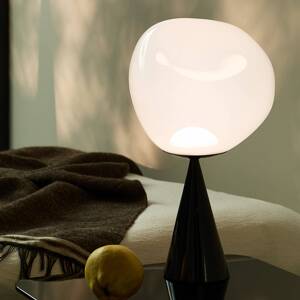 Tom Dixon Stolová LED lampa Melt Cone Fat, opálová, výška 47 cm