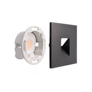 LED nástenné svietidlo SET Alwaid čierne 8 x 8 cm úroveň 2 700 K
