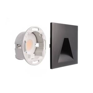 LED nástenné svietidlo SET Alwaid čierne 8x8 cm uhol 2 700 K