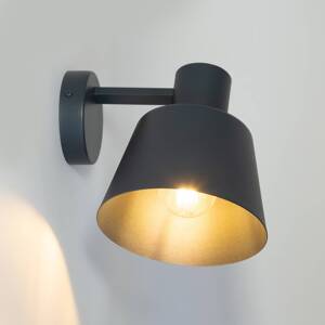 Nástenné svetlo Dunka, antracit 1-pl., oceľ, výška 17 cm