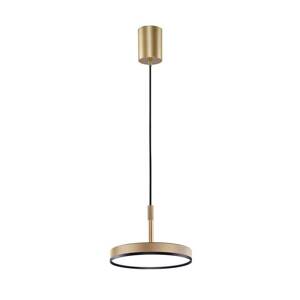 LED závesné svietidlo Don, zlatá, Ø 20 cm, kov