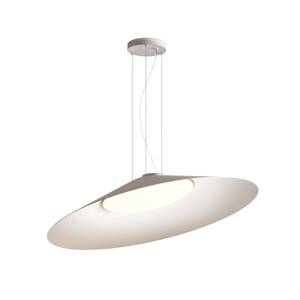 kdln LED závesné svietidlo Kate, biele, 2 700 K, Ø 90 cm, kov
