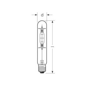 RADIUM Halogénová výbojka E40 360W HRI-T B číra