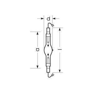 RADIUM Halogénová výbojka K12s 2080W HRI-TS D/S/ECG