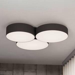 EGLO connect Smart stropné LED svetlo Barbano-Z, čierne