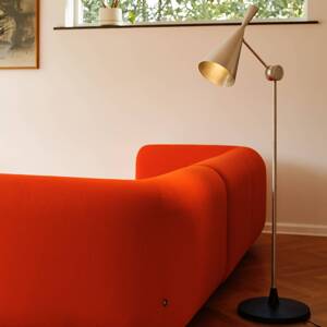 Tom Dixon Stolová LED lampa Beat, mosadzová farba, výška 53 cm