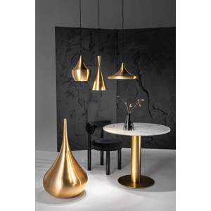 Tom Dixon LED závesné svietidlo Beat Wide, mosadzné, Ø 36 cm