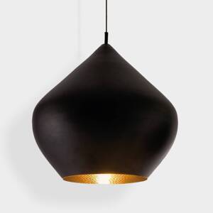 Tom Dixon LED závesné svietidlo Beat Stout, čierne, Ø 52 cm