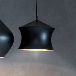 Tom Dixon LED závesné svietidlo Beat Waist, čierne, Ø 41 cm