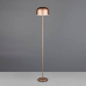 LED akumulátorová stojaca lampa Jeff, coffee, stmievateľná, výška 147 cm