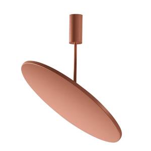 OLEV stropné LED svetlo FLUENTIS, zemitá hnedá, Ø 54 cm, kov 927