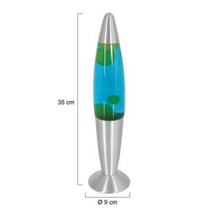 Lávová lampa Volcan 3116, oceľ, zeleno-modrá kvapalina, E14