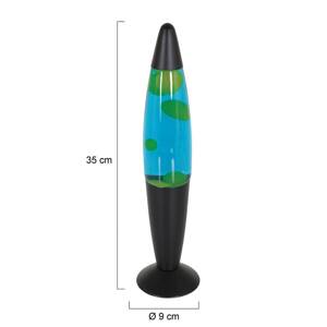 Lávová lampa Volcan 3116, čierna, zeleno-modrá tekutina, E14