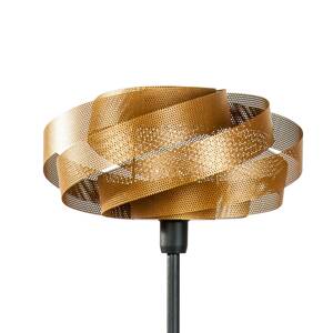Stojacia lampa Vento, čierna/zlatá, kov, Ø 40 cm, E27