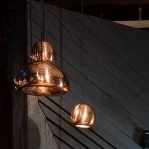 Tom Dixon LED závesné svietidlo Void mini, medená farba, meď